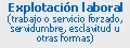 Es el pago al trabajador de una remuneraci&oacute;n inferior al valor del esfuerzo realizado. Las personas v&iacute;ctimas de explotaci&oacute;n laboral ven vulnerado su derecho de gozar de un trabajo en condiciones dignas y justas lo que puede implicar adem&aacute;s de no gozar de un salario m&iacute;nimo y vital, la falta de un descanso necesario, de acceso a la salud y una limitaci&oacute;n de la libertad personal.